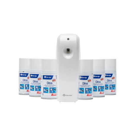 Elektronický osvěžovač vzduchu LCD + 6 náplní s vůní Merida CITRUS