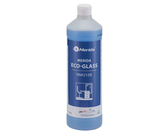 Ekologický čistič skleněných povrchů MERIDA ECO GLASS 1 l, ECOLABEL