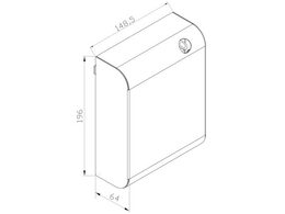 Kryt na elektronický difuzér Merida Aroma, STELLA nerez černý