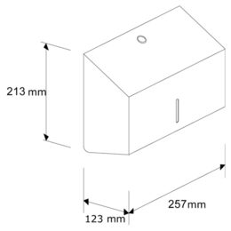 Zásobník na jednotlivé ručníky STELLA MINI nerez mat